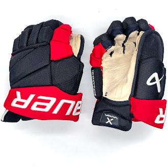 Bauer Vapor Hyperlite - Gant NHL Pro Stock d'occasion - Jesperi Kotkaniemi (noir/rouge)